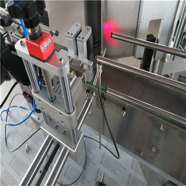 Mașină de etichetare automată a sticlei rotunde standard față și spate