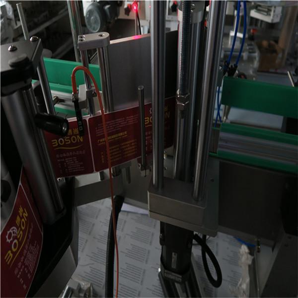 Mașină de etichetare automată cu două sticle, etichetă adezivă, autocolant, șampon vin