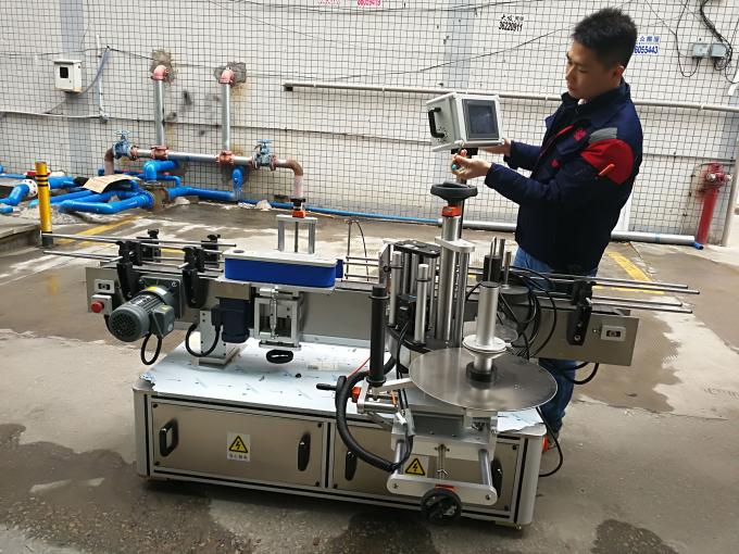 Mașină automată de etichetare a autocolantului rotund complet pentru sticlă (tip curea)