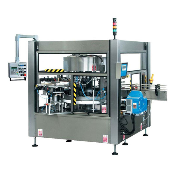 Mașină de etichetare a autocolantului rotativ cu sticlă complet automată CE