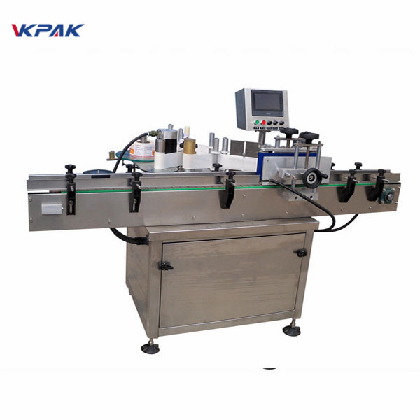 SUS304 Servomotor Control automat PLC al mașinii de etichetare a sticlelor rotunde automate