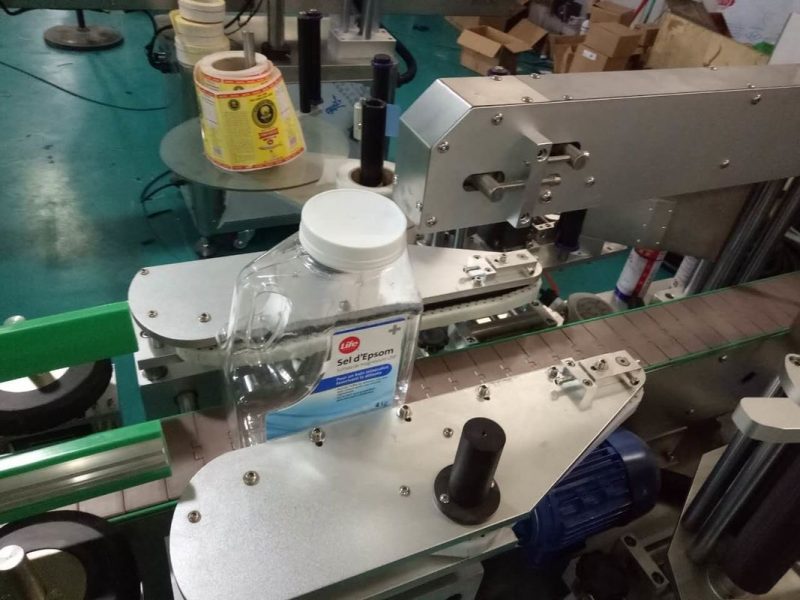 China SUS304 Cabinet cu două laturi sticlă pătrată autocolant mașină de etichetare cu produse de îngrijire personală furnizor