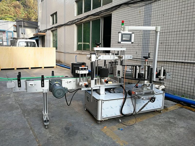 China Mașină de etichetare față și spate pentru furnizor de sticle ovale și dreptunghiulare