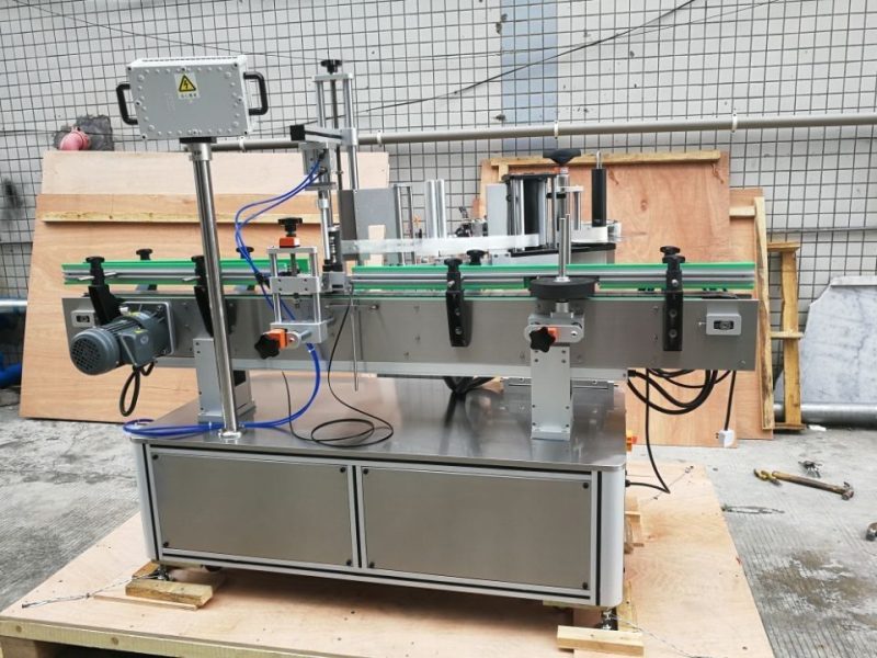 China Mașină de etichetare automată a sticlei rotunde standard, față și spate, furnizor